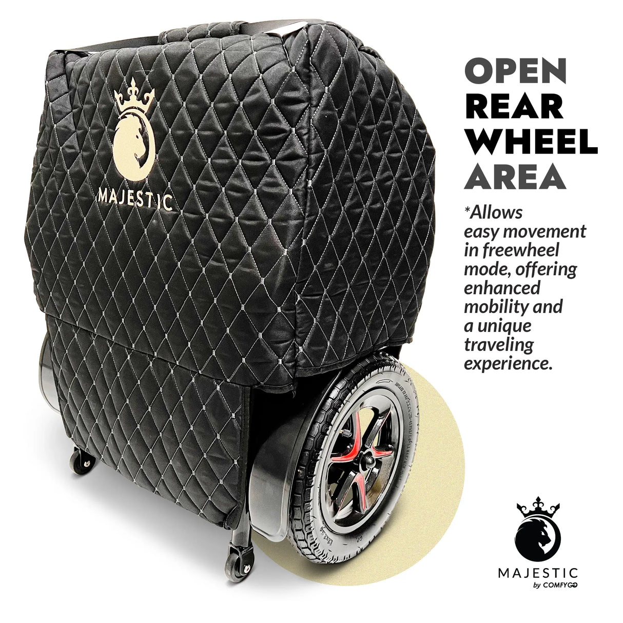 Electric Wheelchair Travel Bag with Joystick (Controller) Protection Bag by ComfyGO