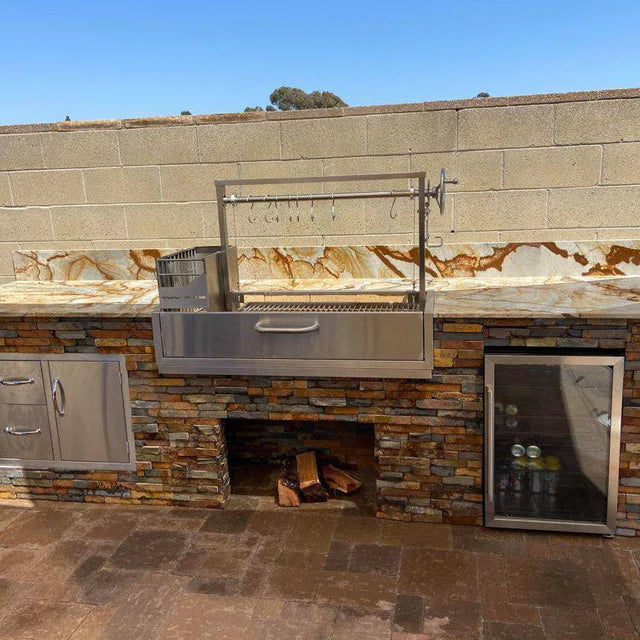 Tagwood BBQ Santa Maria Argentine Wood Fire & Charcoal Gaucho Grill Built in | BBQ05SS--