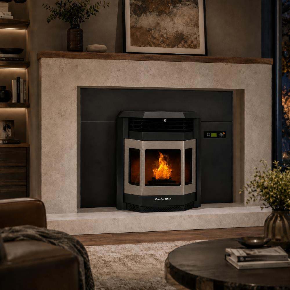 Comfortbilt HP22I Pellet Stove Insert with Stainless Steel Trim