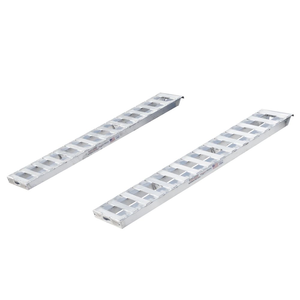 6' L x 15" W Heavy Equipment Ramps, Hook End, Stub Foot - 8,000 lb. per Axle