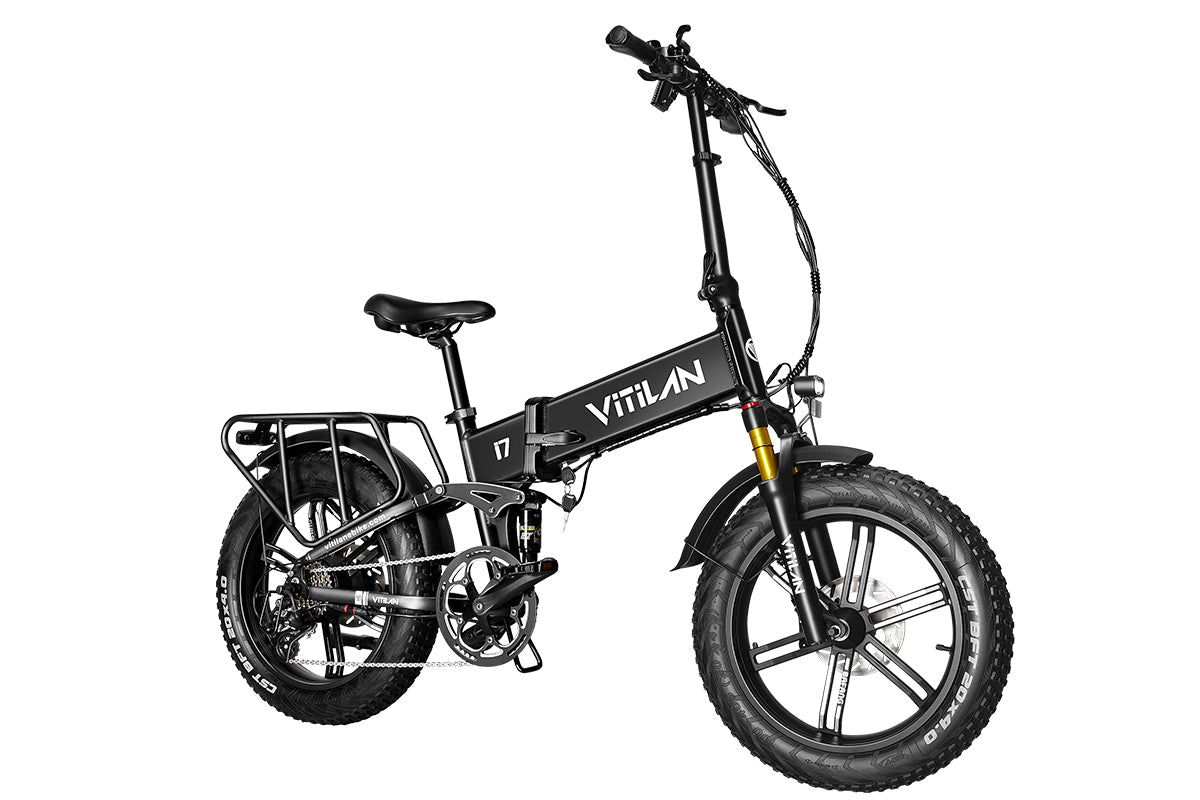 Vitilan I7 Pro Folding Full Suspension Electric Bike