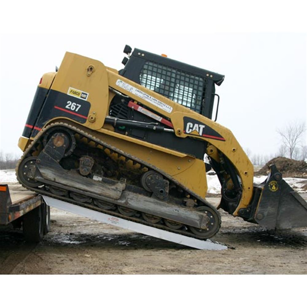 7' 6" L X 14' W Aluminum Car Trailer Ramps, Hook End, Stub Foot - 10,000 lb. Per Axle