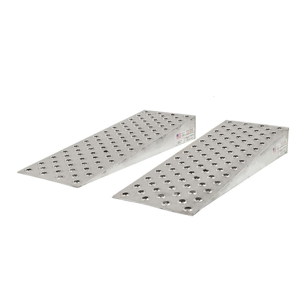 16" W Aluminum Shipping Container Wedge Ramps - 10,000 lb. Cap