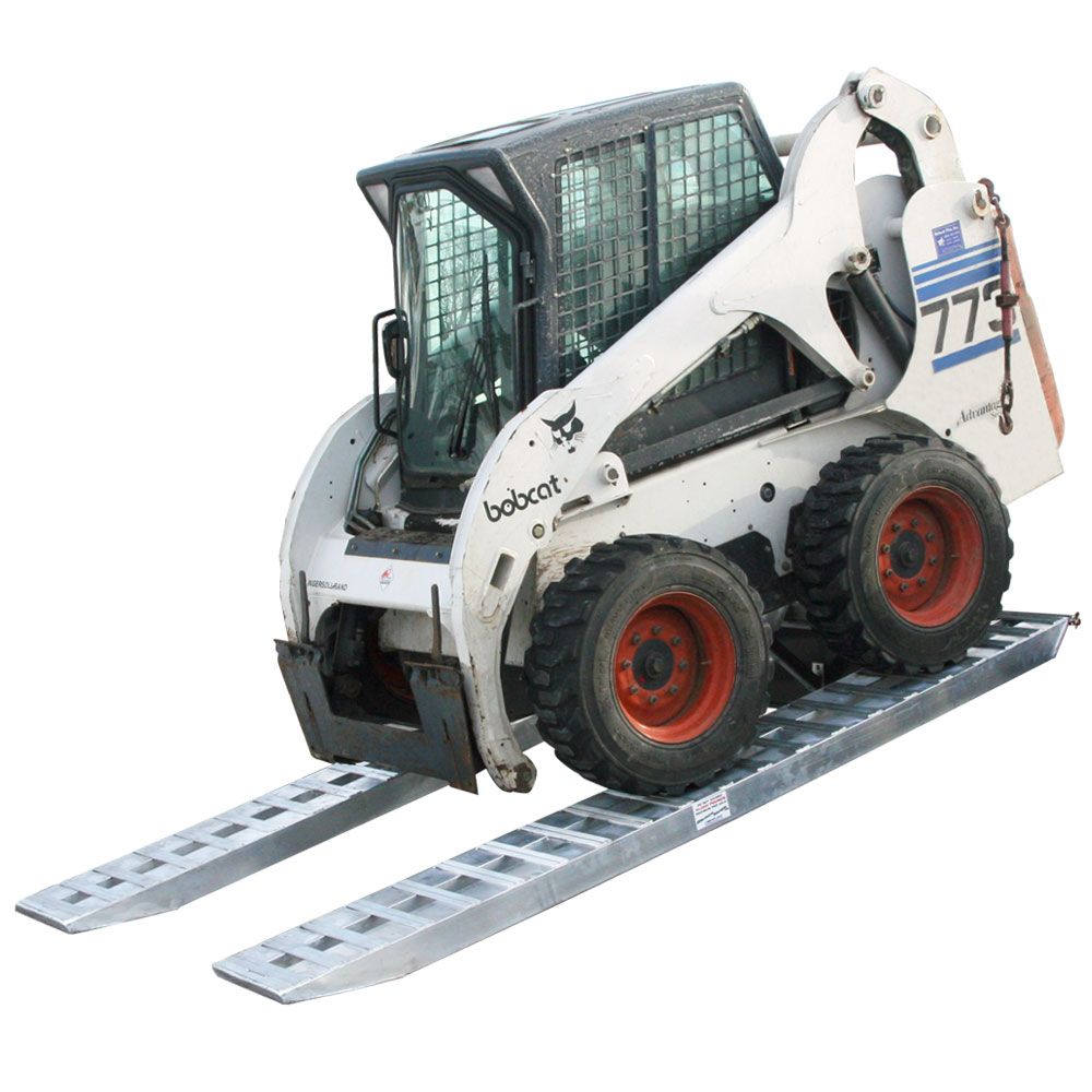 10' L x 16" W Heavy Equipment Ramps, Pin-On End, Stub Foot - 10,000 lb. per Axle