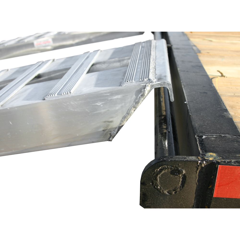 10' L x 16" W Heavy Equipment Ramps, Hook End, Stub Foot - 10,000 lb. per Axle