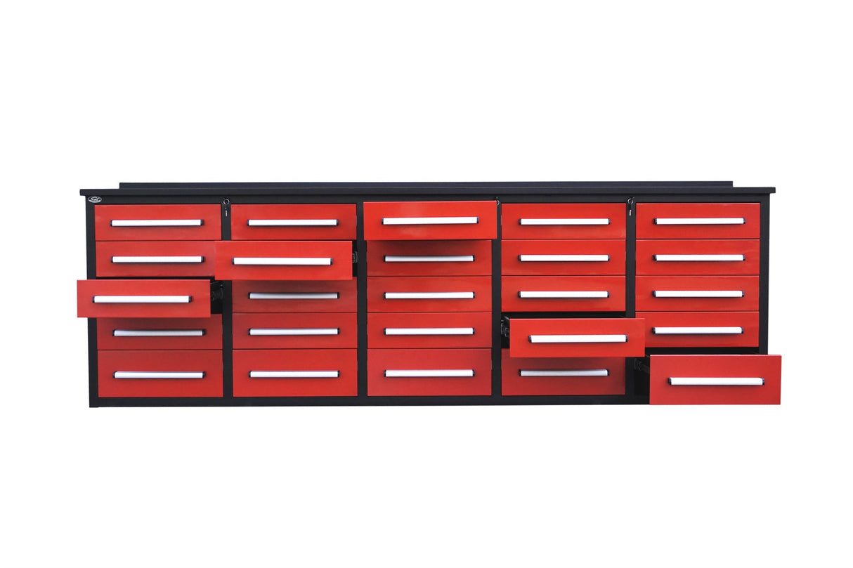 10' Heavy Duty Workbench with 25 Drawers