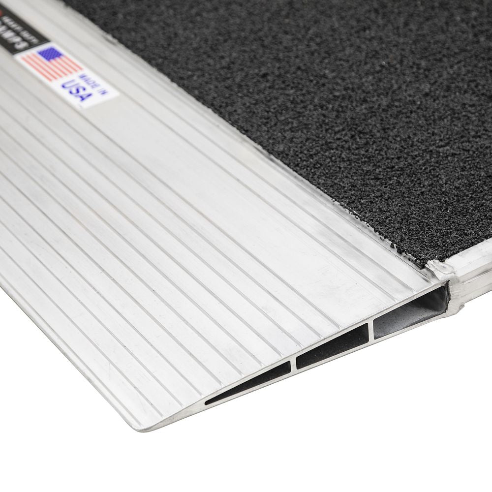 Grit-Coat Aluminum Shipping Container Ramps - 12,000 lb. Cap