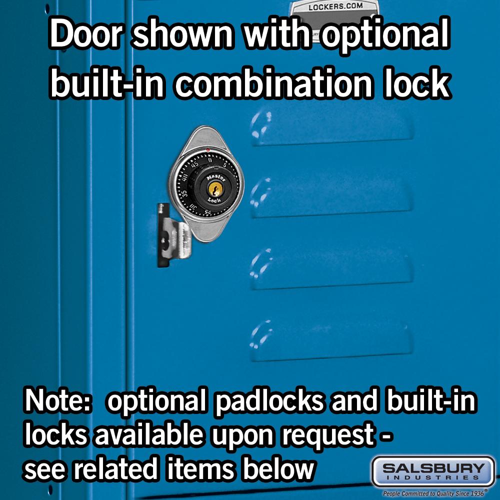 12" Wide Five Tier Box Style Standard Metal Locker - 1 Wide - 5 Feet High - 15" Deep by Salsbury