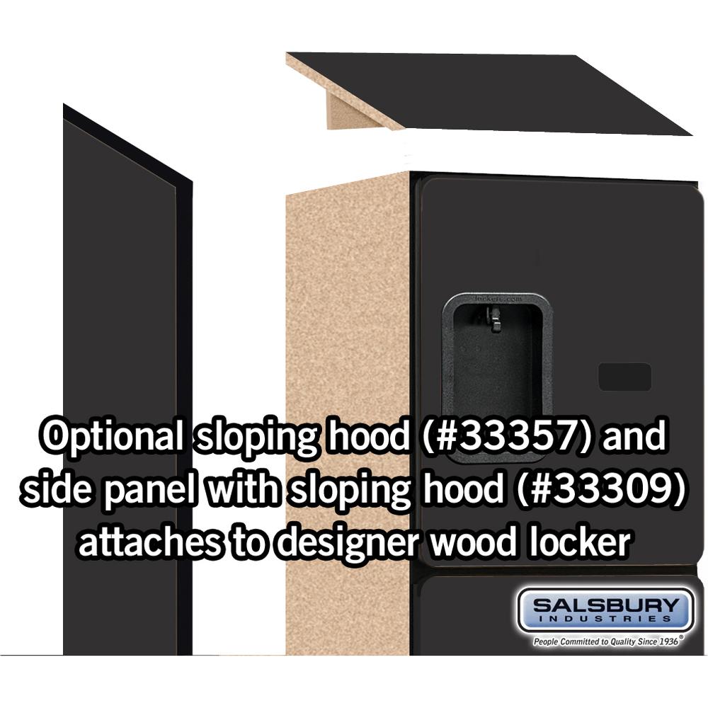 12" Wide Four Tier Designer Wood Locker - 1 Wide - 5 Feet High - 15" Deep by Salsbury