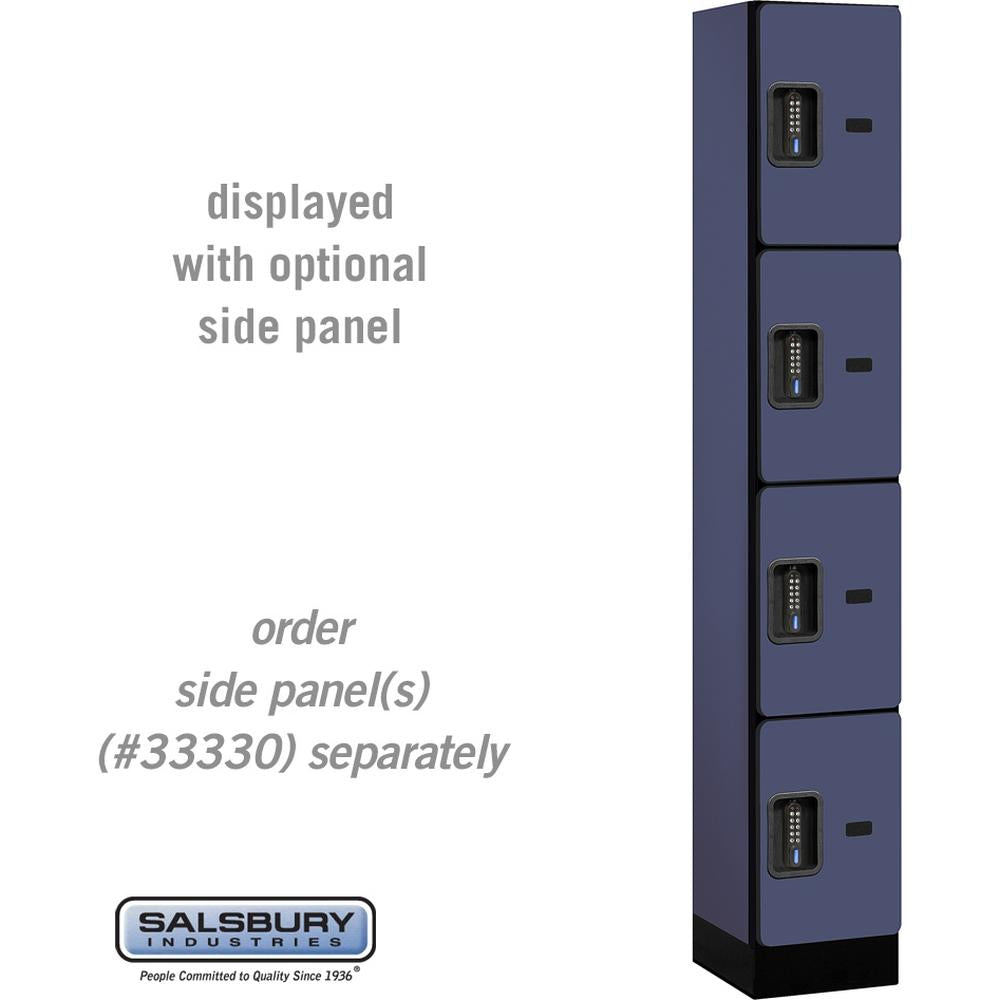 12" Wide Four Tier Designer Wood Locker - 1 Wide - 6 Feet High - 15" Deep by Salsbury