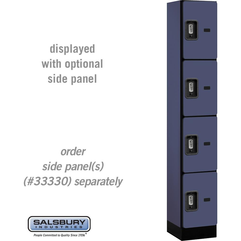 12" Wide Four Tier Designer Wood Locker - 1 Wide - 6 Feet High - 15" Deep by Salsbury