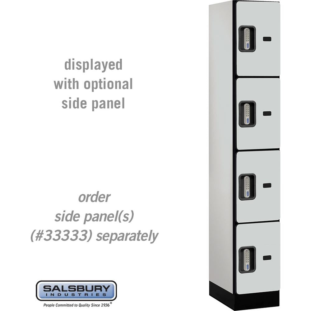 12" Wide Four Tier Designer Wood Locker - 1 Wide - 6 Feet High - 18" Deep by Salsbury