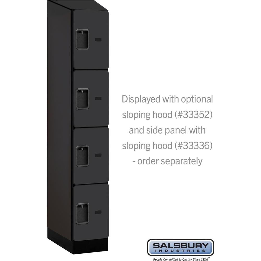 12" Wide Four Tier Designer Wood Locker - 1 Wide - 6 Feet High - 21" Deep by Salsbury