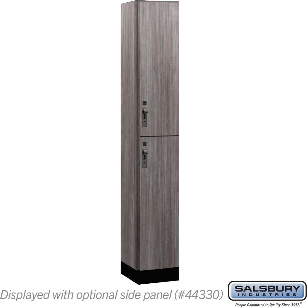 12" Wide Premier Wood Locker - Double Tier-1 Wide - 6 Feet High - 15" Deep by Salsbury