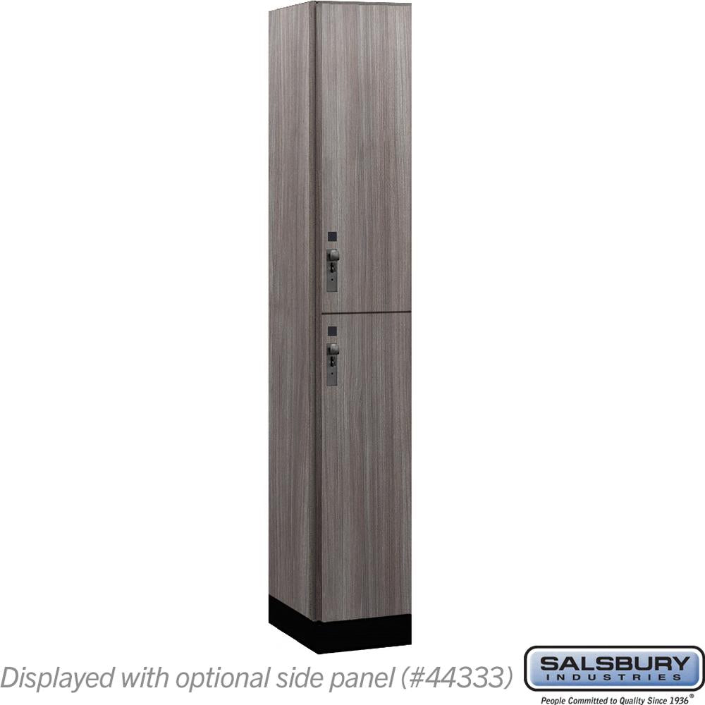 12" Wide Premier Wood Locker - Double Tier-1 Wide - 6 Feet High - 18" Deep by Salsbury