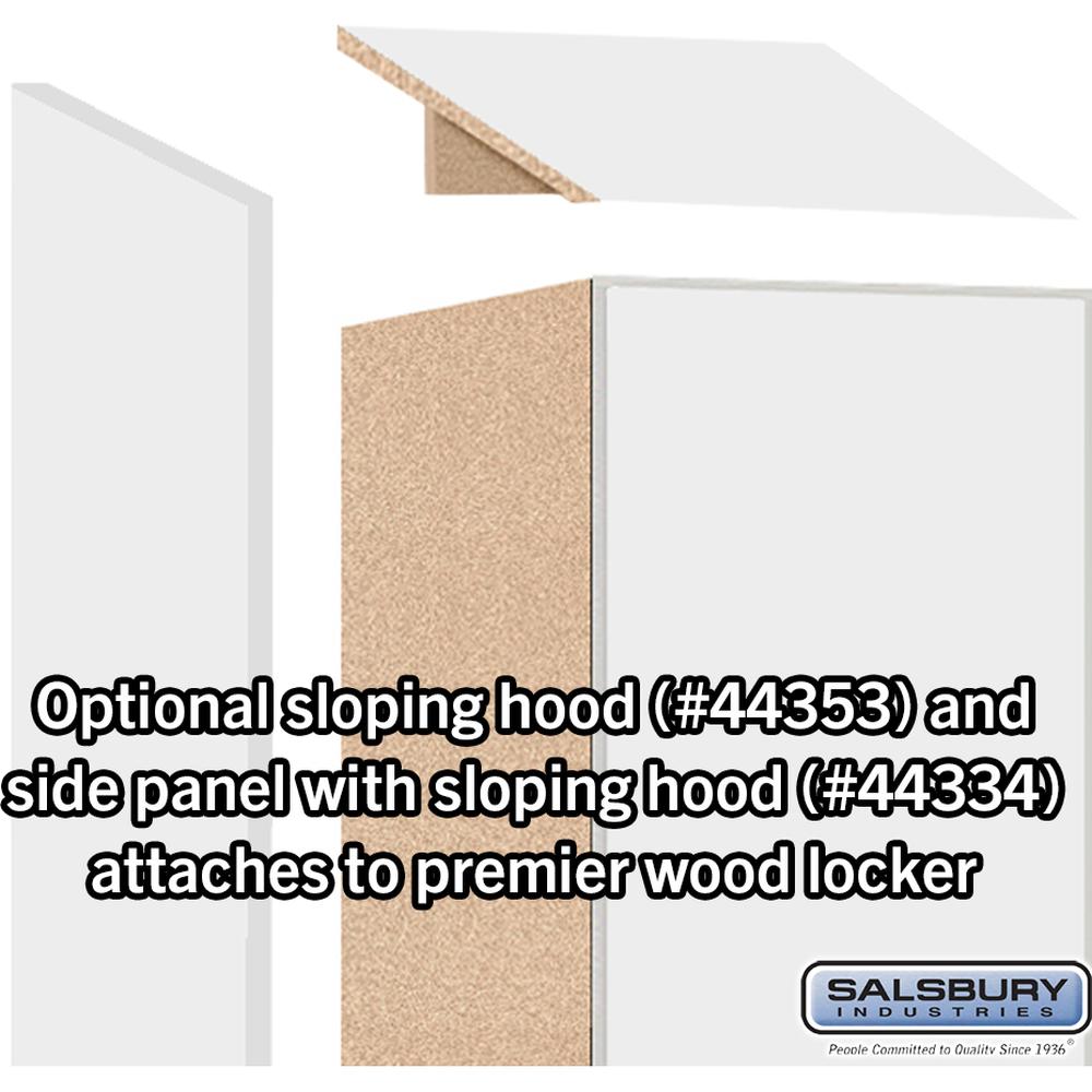 12" Wide Premier Wood Locker - Double Tier-1 Wide - 6 Feet High - 18" Deep by Salsbury