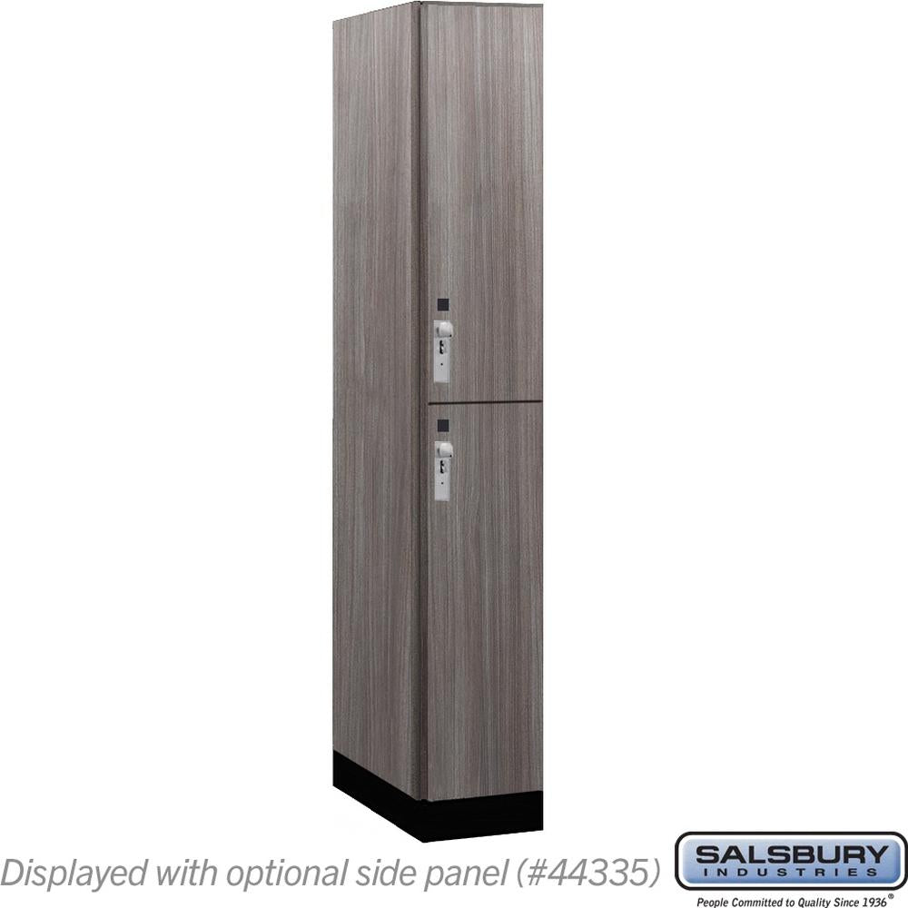 12" Wide Premier Wood Locker - Double Tier-1 Wide - 6 Feet High - 21" Deep by Salsbury