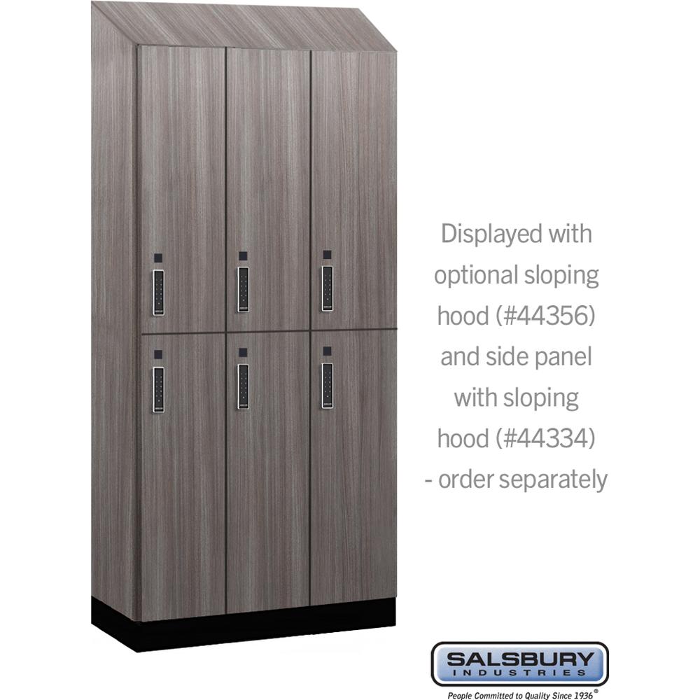 12" Wide Premier Wood Locker - Double Tier-3 Wide - 6 Feet High - 18" Deep by Salsbury