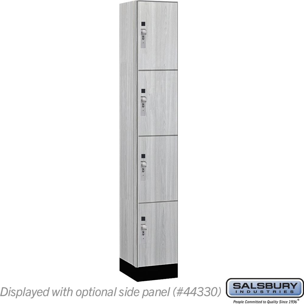 12" Wide Premier Wood Locker - Four Tier-1 Wide - 6 Feet High - 15" Deep by Salsbury