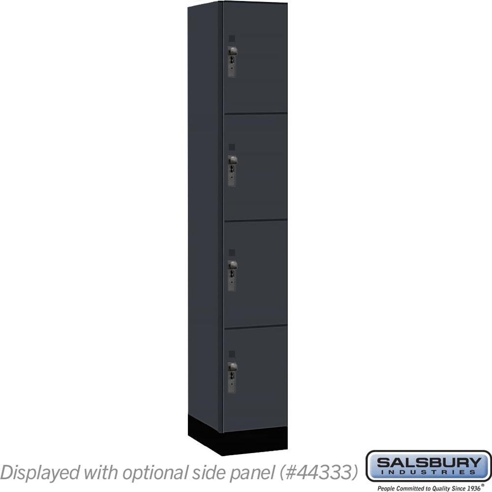 12" Wide Premier Wood Locker - Four Tier-1 Wide - 6 Feet High - 18" Deep by Salsbury