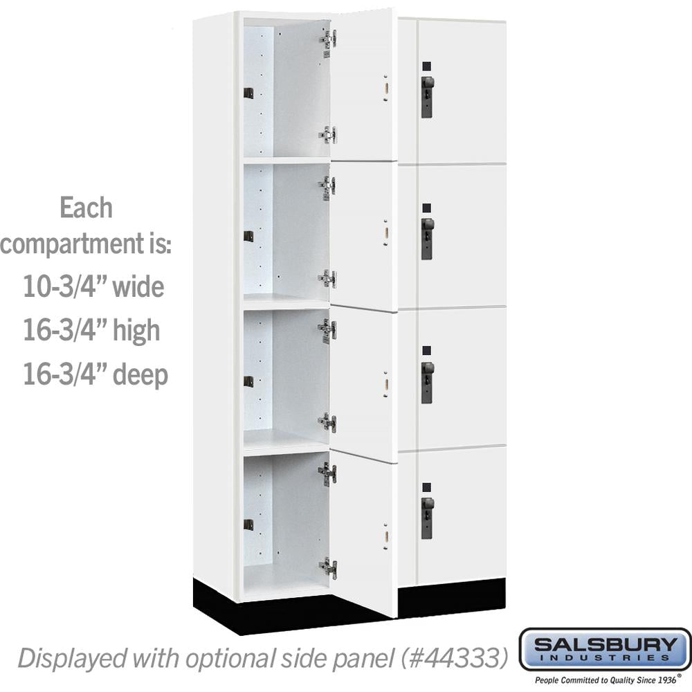 12" Wide Premier Wood Locker - Four Tier-3 Wide - 6 Feet High - 18" Deep by Salsbury