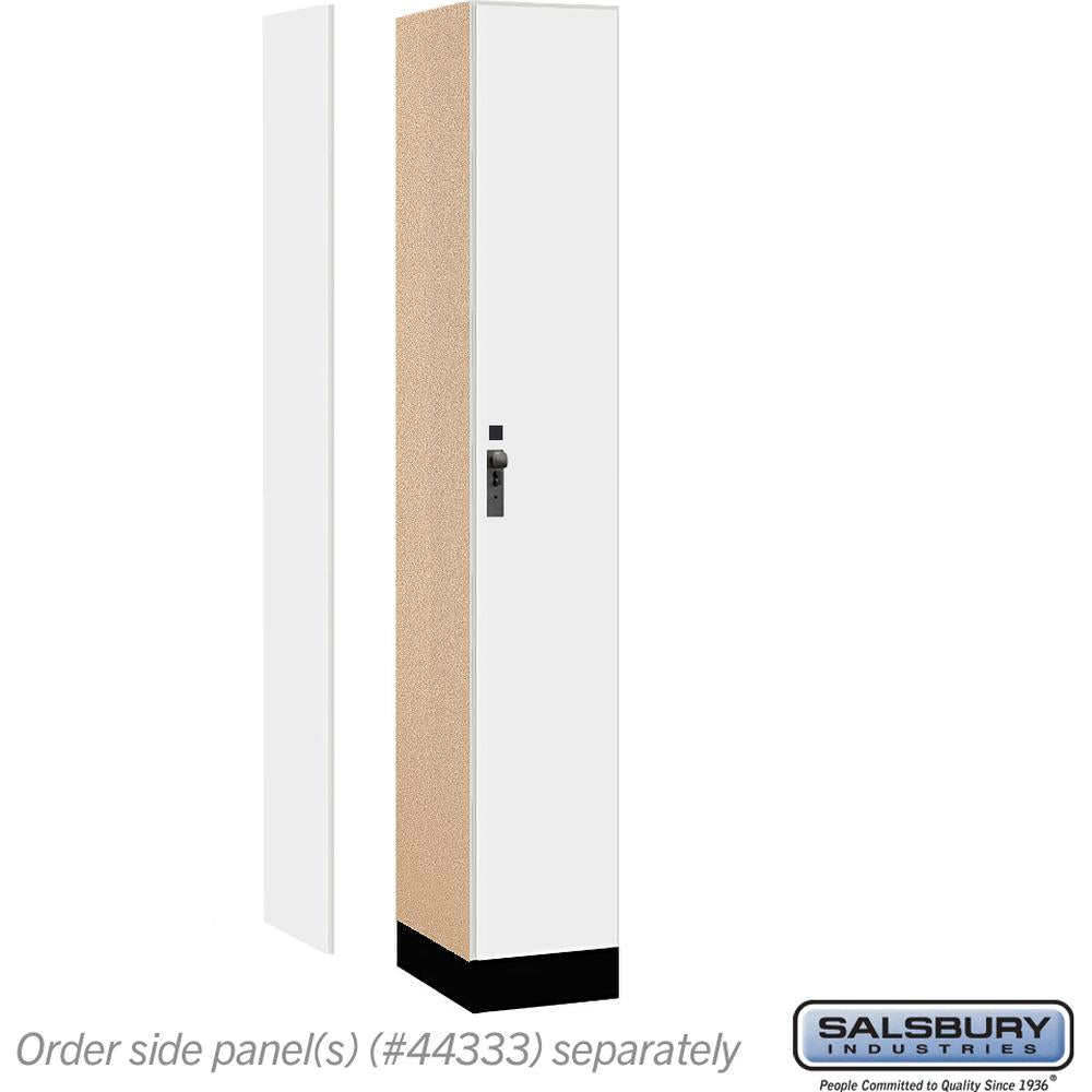 12" Wide Premier Wood Locker - Single Tier - 1 Wide - 6 Feet High - 18" Deep by Salsbury