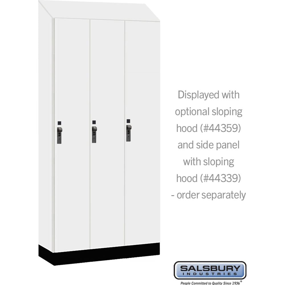 12" Wide Premier Wood Locker - Single Tier - 3 Wide - 6 Feet High - 15" Deep by Salsbury