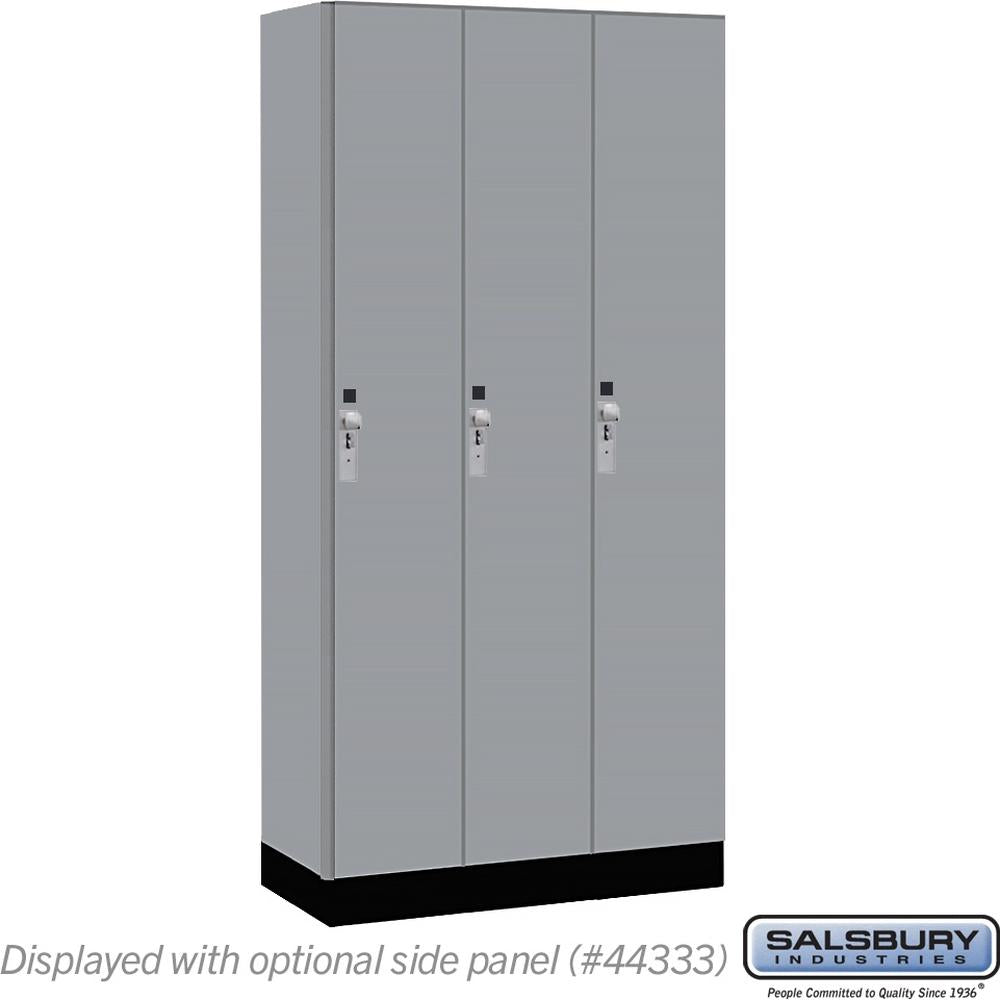 12" Wide Premier Wood Locker - Single Tier - 3 Wide - 6 Feet High - 18" Deep by Salsbury