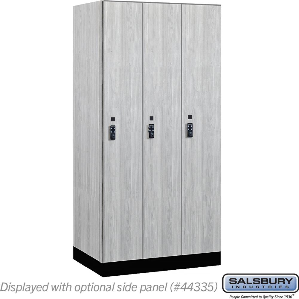12" Wide Premier Wood Locker - Single Tier - 3 Wide - 6 Feet High - 21" Deep by Salsbury