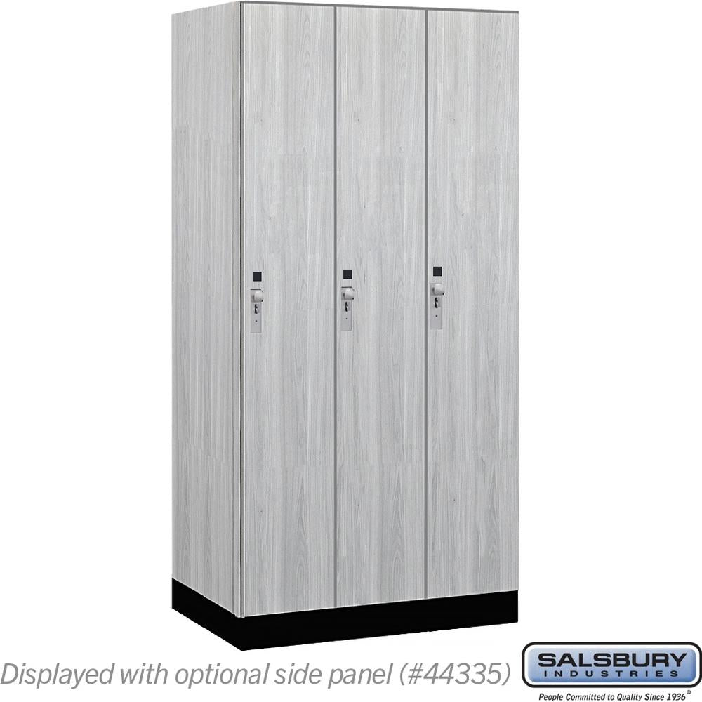 12" Wide Premier Wood Locker - Single Tier - 3 Wide - 6 Feet High - 21" Deep by Salsbury