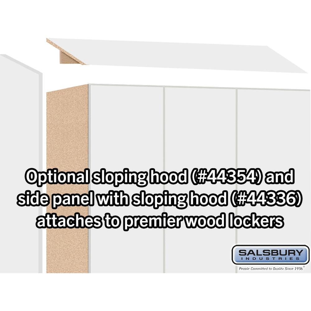 12" Wide Premier Wood Locker - Single Tier - 3 Wide - 6 Feet High - 21" Deep by Salsbury