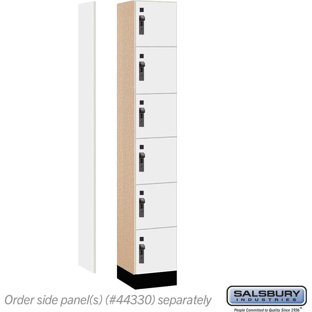 12" Wide Premier Wood Locker - Six Tier Box Style-1 Wide - 6 Feet High - 15" Deep by Salsbury