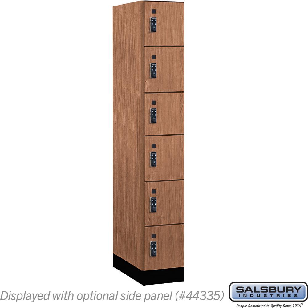 12" Wide Premier Wood Locker - Six Tier Box Style-1 Wide - 6 Feet High - 21" Deep by Salsbury