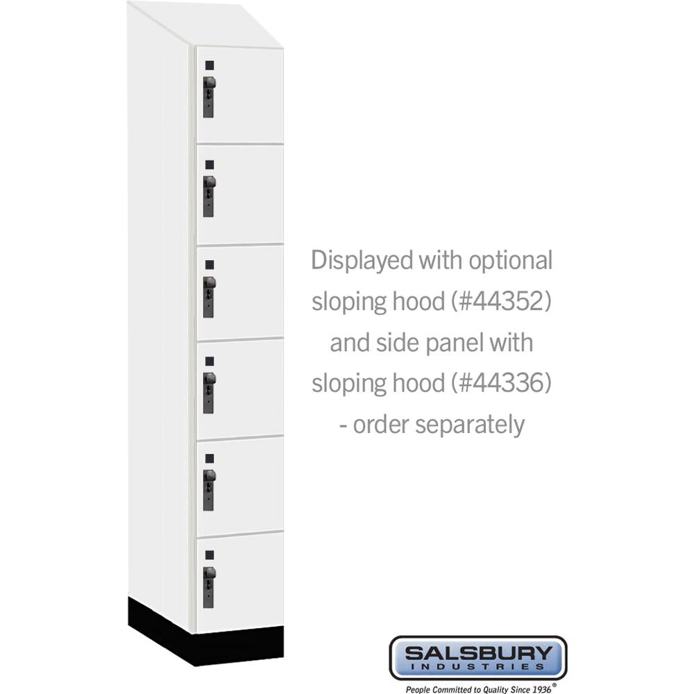 12" Wide Premier Wood Locker - Six Tier Box Style-1 Wide - 6 Feet High - 21" Deep by Salsbury