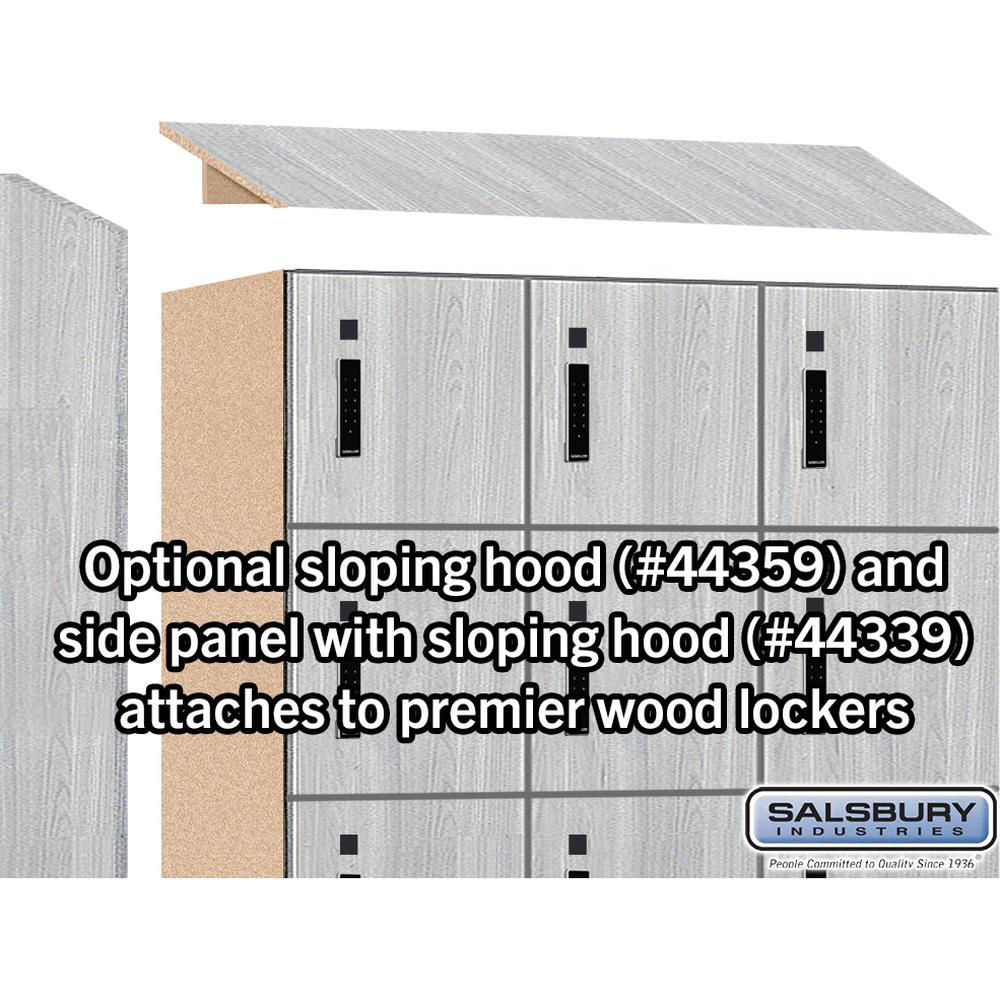 12" Wide Premier Wood Locker - Six Tier Box Style-3 Wide - 6 Feet High - 15" Deep by Salsbury