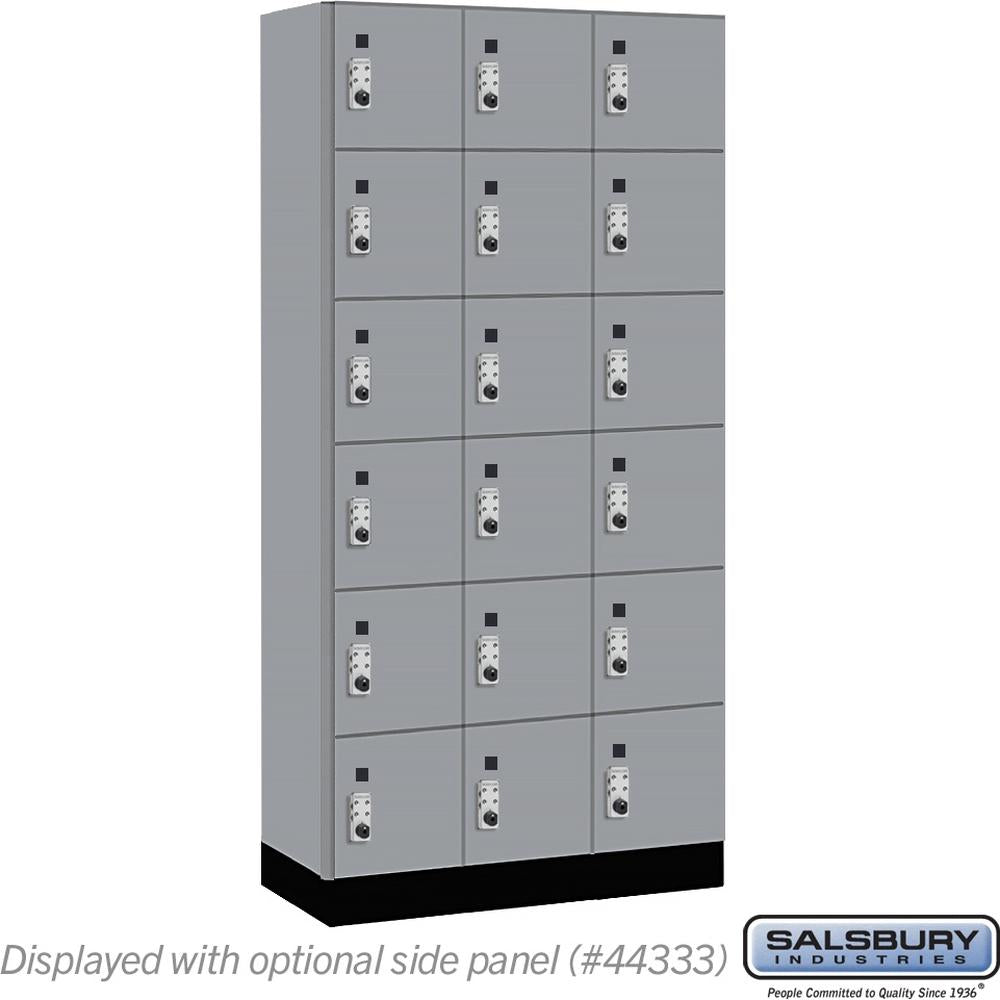 12" Wide Premier Wood Locker - Six Tier Box Style-3 Wide - 6 Feet High - 18" Deep by Salsbury