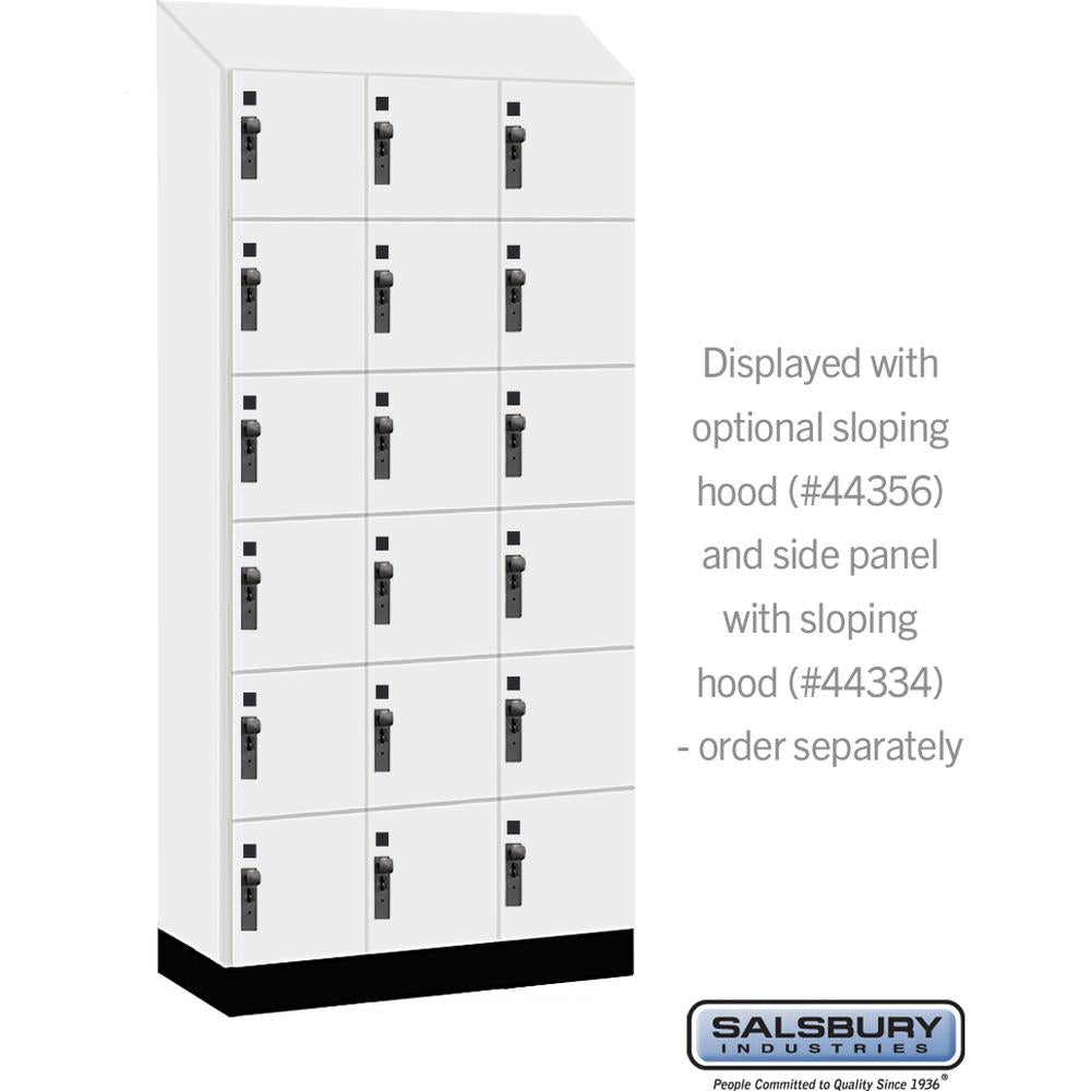 12" Wide Premier Wood Locker - Six Tier Box Style-3 Wide - 6 Feet High - 18" Deep by Salsbury