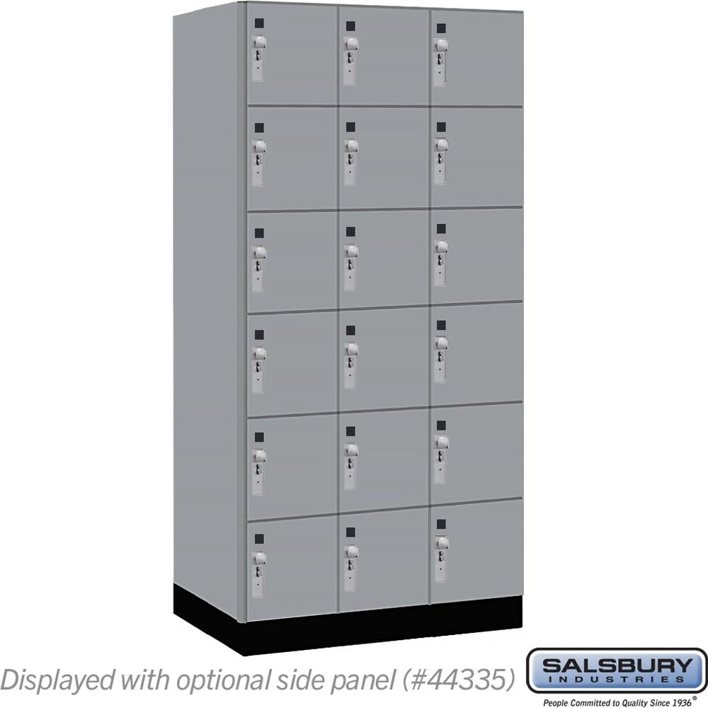 12" Wide Premier Wood Locker - Six Tier Box Style-3 Wide - 6 Feet High - 21" Deep by Salsbury