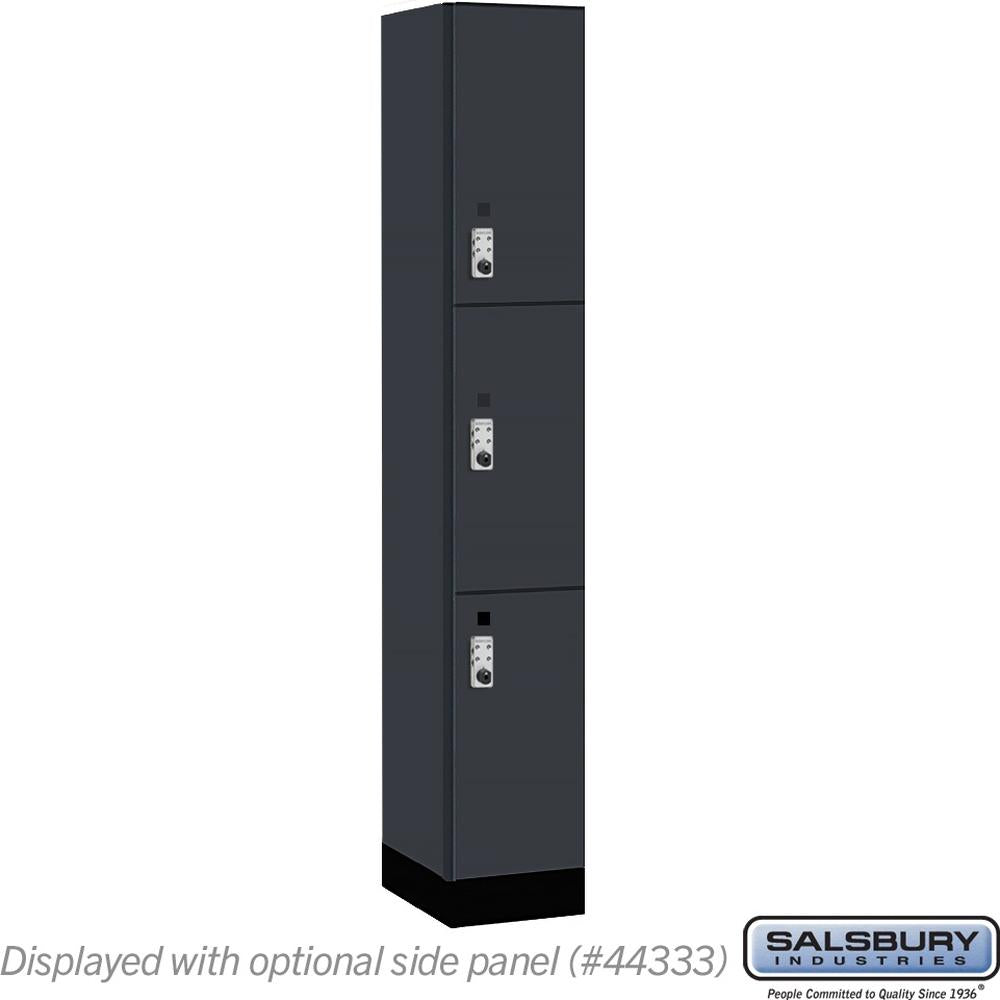 12" Wide Premier Wood Locker - Triple Tier-1 Wide - 6 Feet High - 18" Deep by Salsbury