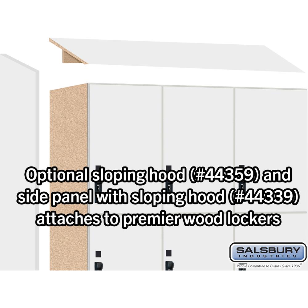 12" Wide Premier Wood Locker - Triple Tier-3 Wide - 6 Feet High - 15" Deep by Salsbury