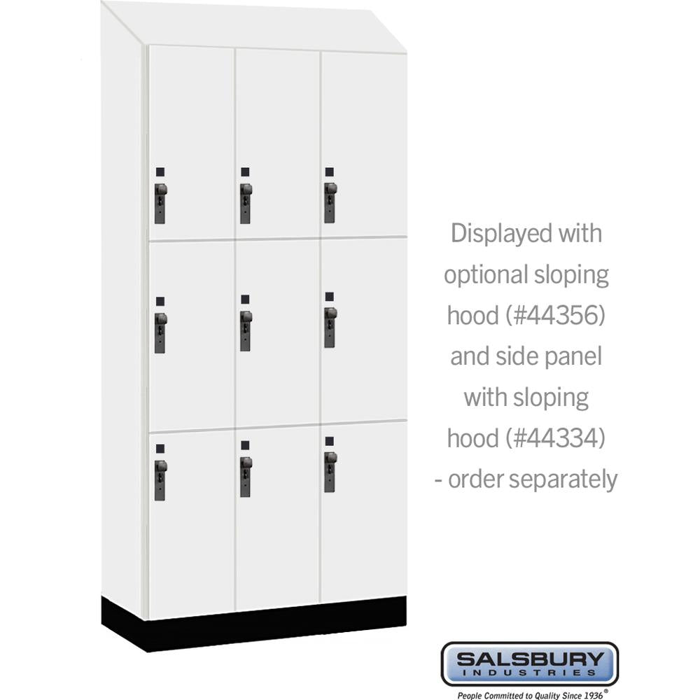 12" Wide Premier Wood Locker - Triple Tier-3 Wide - 6 Feet High - 18" Deep by Salsbury