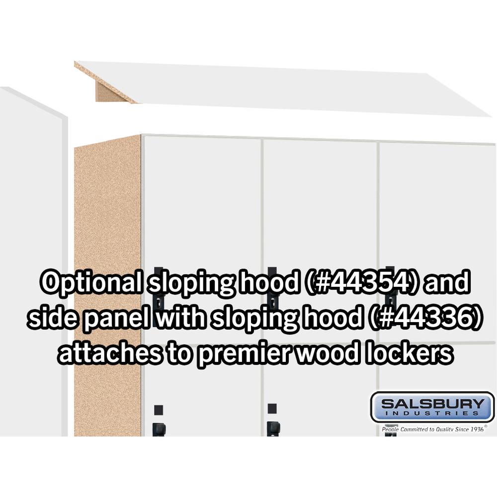 12" Wide Premier Wood Locker - Triple Tier-3 Wide - 6 Feet High - 21" Deep by Salsbury