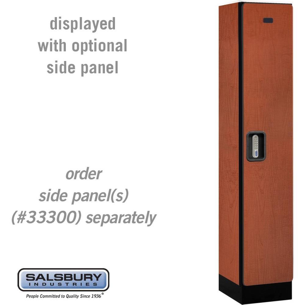 12" Wide Single Tier Designer Wood Locker - 1 Wide - 5 Feet High - 15" Deep by Salsbury