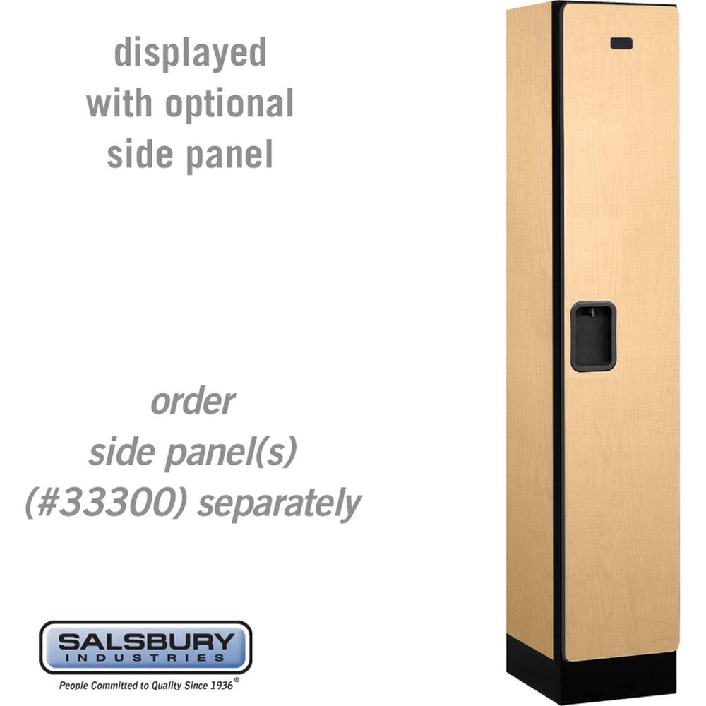 12" Wide Single Tier Designer Wood Locker - 1 Wide - 5 Feet High - 15" Deep by Salsbury