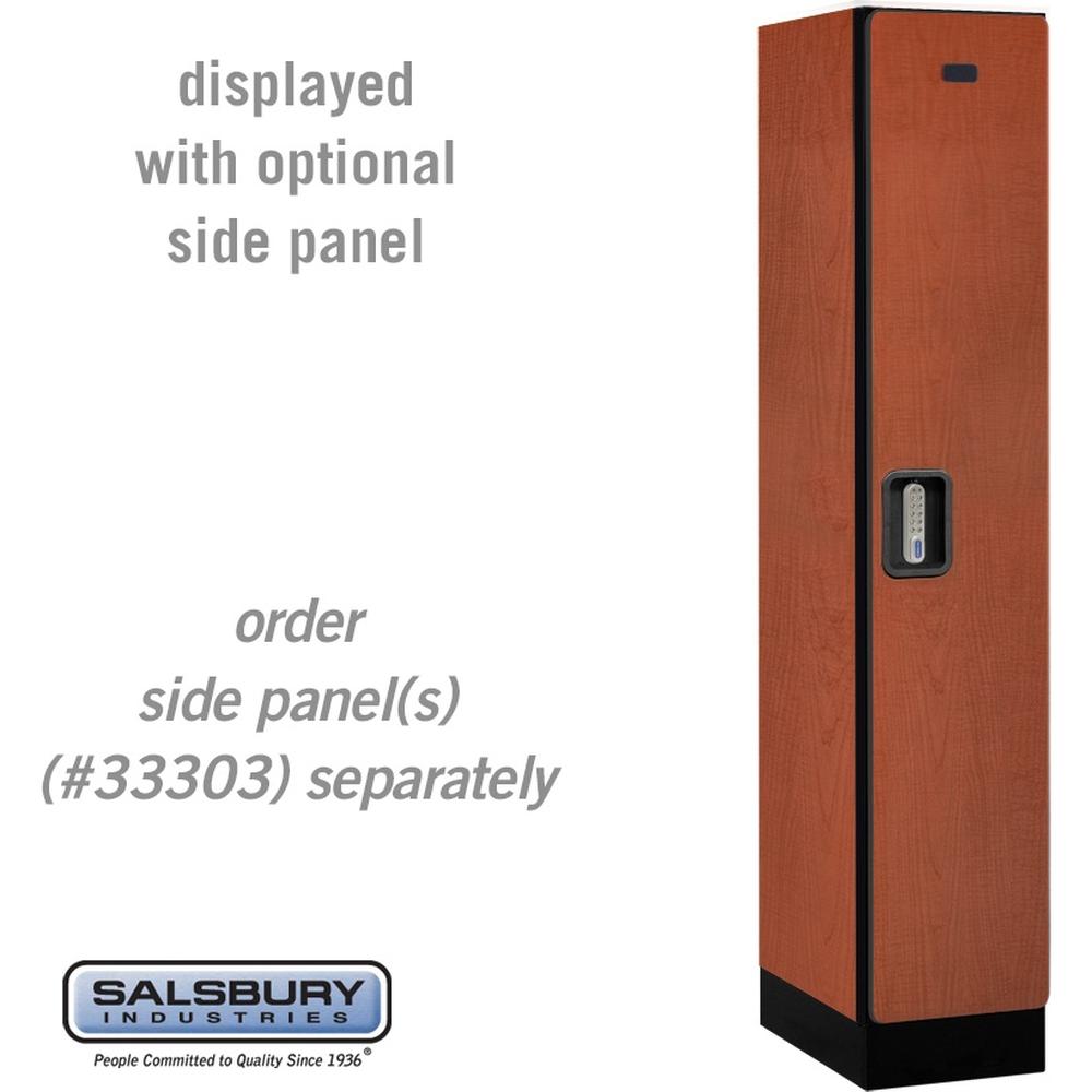12" Wide Single Tier Designer Wood Locker - 1 Wide - 5 Feet High - 18" Deep by Salsbury