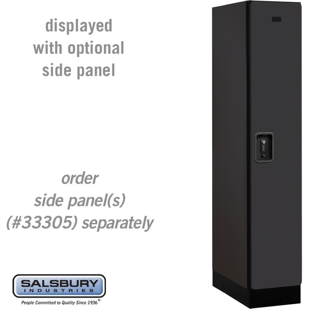 12" Wide Single Tier Designer Wood Locker - 1 Wide - 5 Feet High - 21" Deep by Salsbury