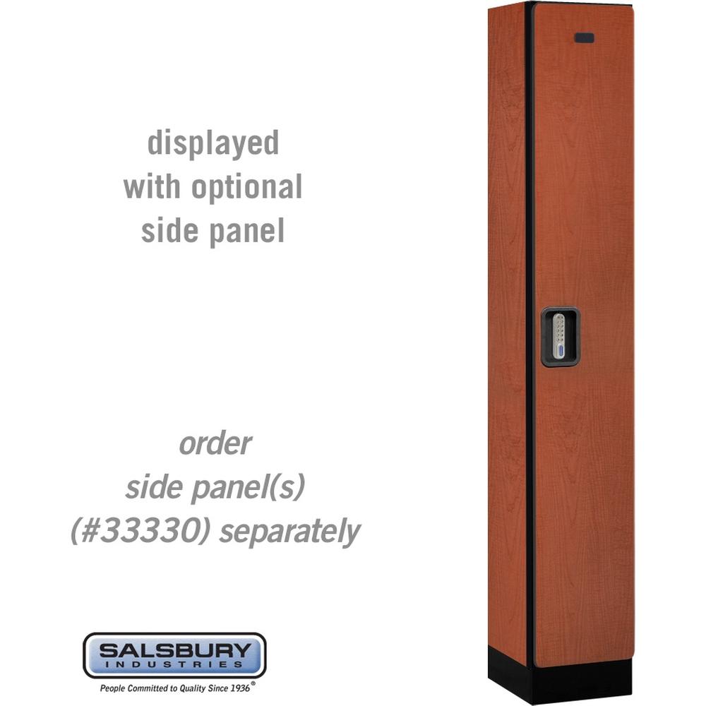 12" Wide Single Tier Designer Wood Locker - 1 Wide - 6 Feet High - 15" Deep by Salsbury
