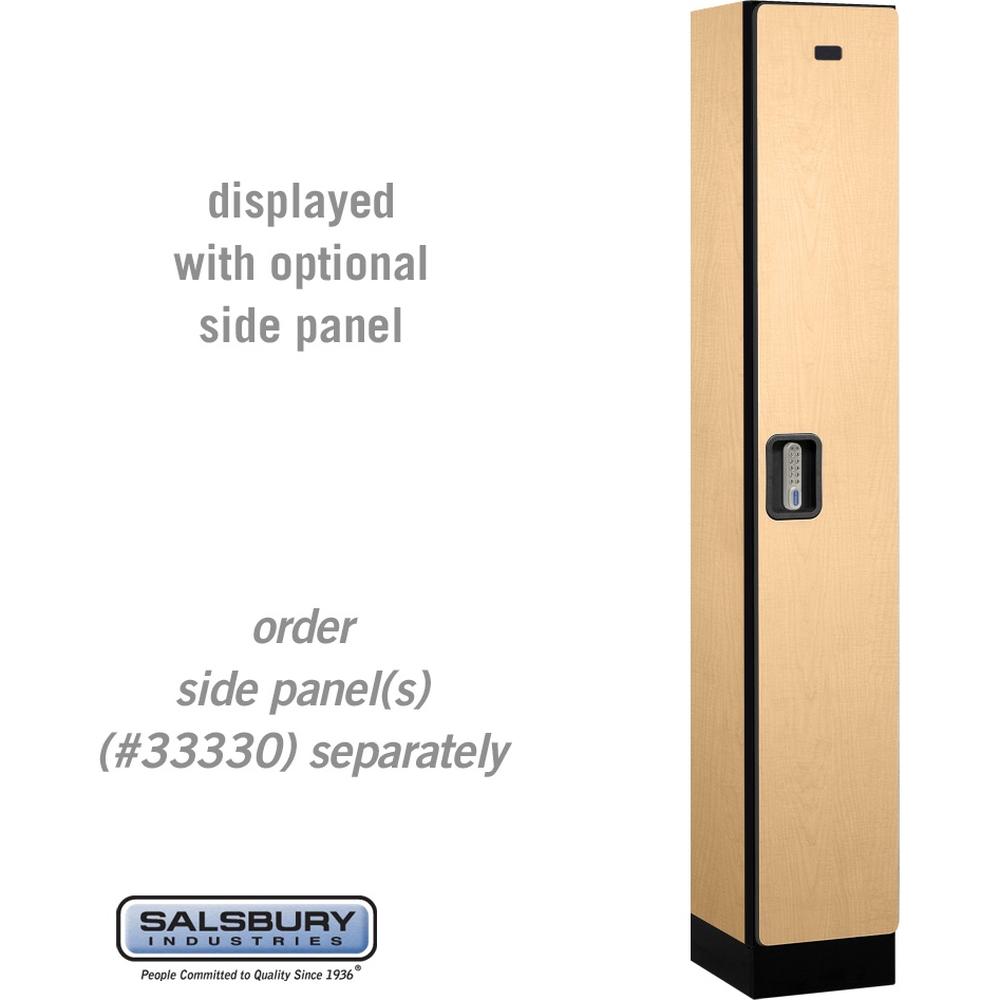 12" Wide Single Tier Designer Wood Locker - 1 Wide - 6 Feet High - 15" Deep by Salsbury