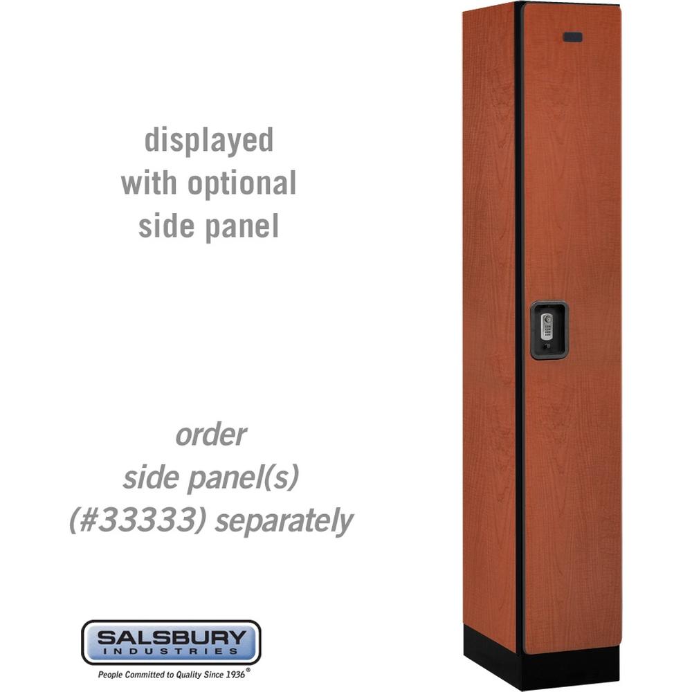 12" Wide Single Tier Designer Wood Locker - 1 Wide - 6 Feet High - 18" Deep by Salsbury
