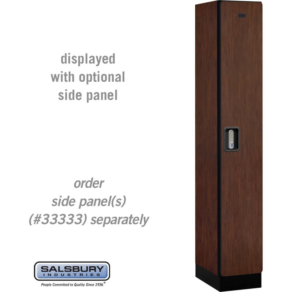 12" Wide Single Tier Designer Wood Locker - 1 Wide - 6 Feet High - 18" Deep by Salsbury